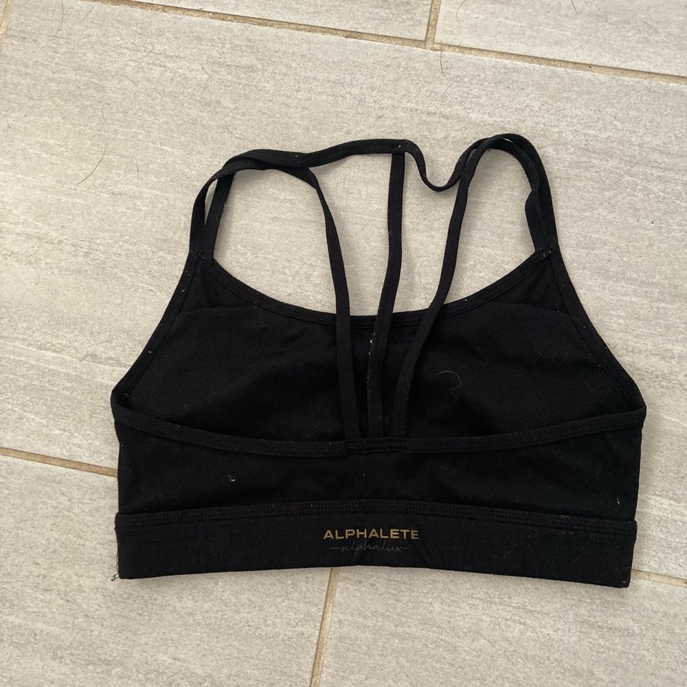Black athletes sports bra extra small